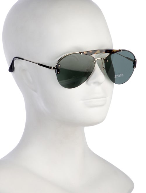 Prada Aviator Mirrored Sunglasses