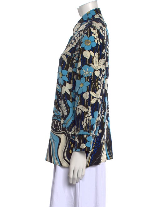 Prada 2019 Silk Button-Up Top