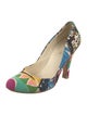 Prada Canvas Printed Pumps