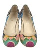 Prada Canvas Printed Pumps