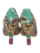 Prada Canvas Printed Pumps