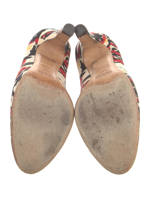 Prada Canvas Printed Pumps