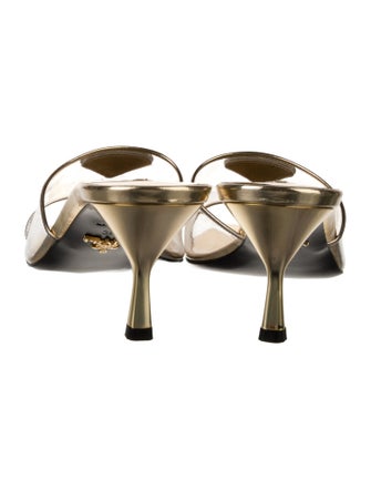 Prada PVC Graphic Print Slides