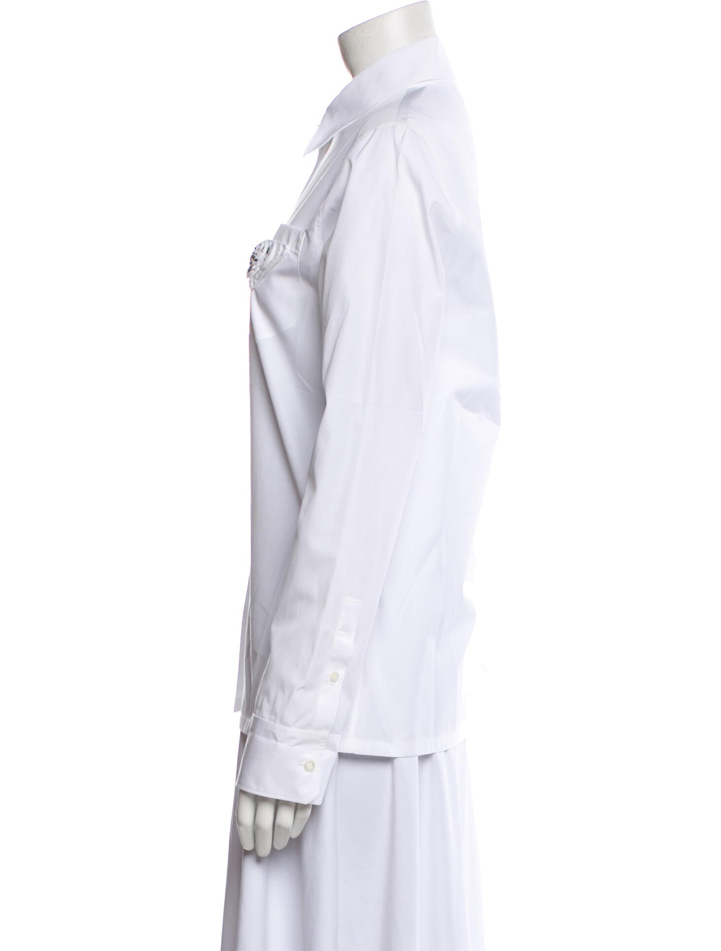 Prada 2020 Long Sleeve Button-Up Top