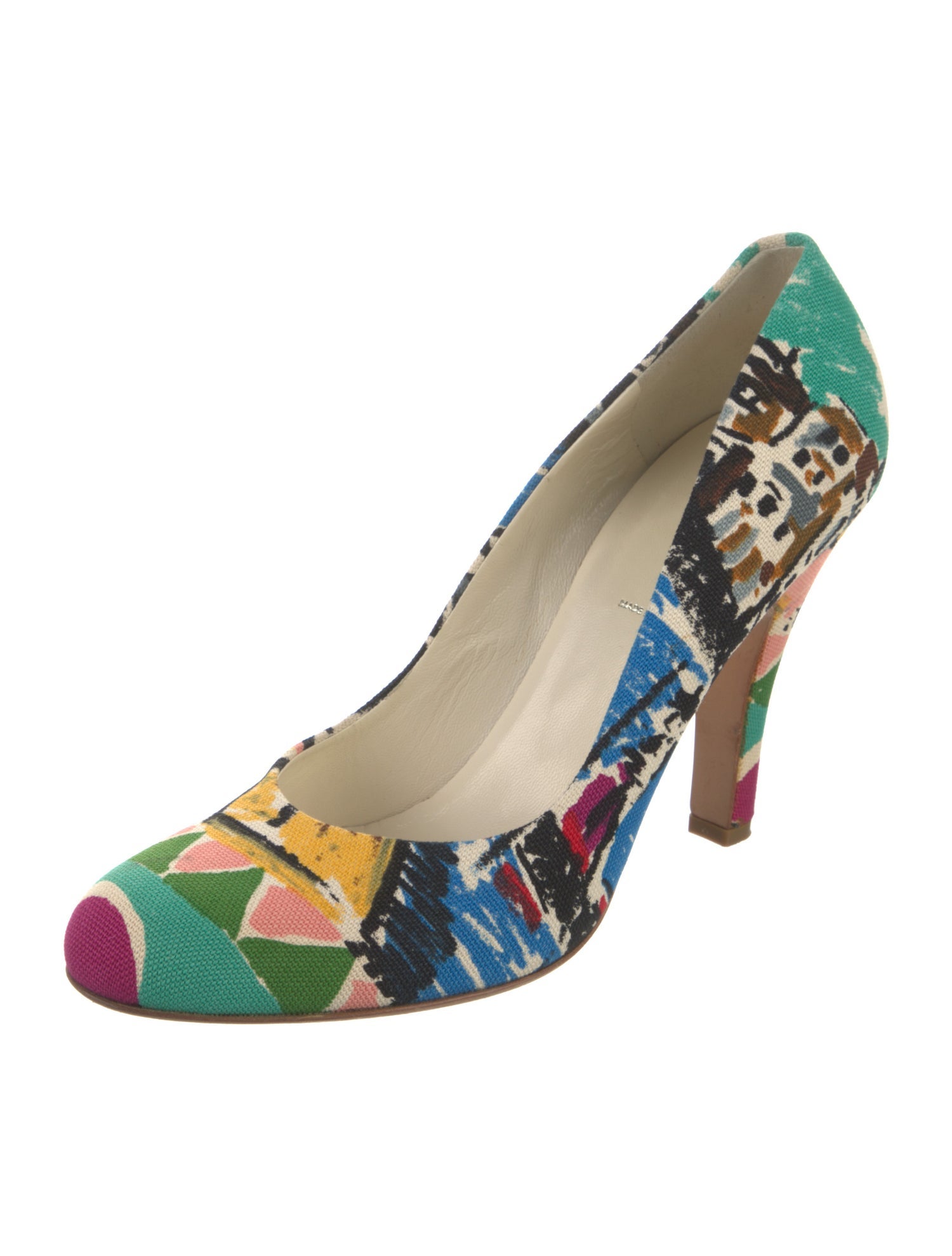 Prada Printed Slingback Pumps