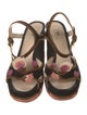 Prada Suede Printed Sandals
