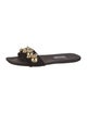 Prada Velvet Beaded Accents Slides