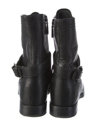 Prada Leather Combat Boots