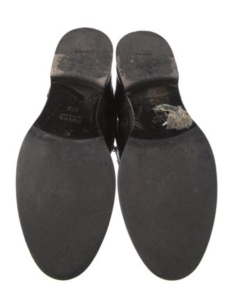 Prada Leather Combat Boots