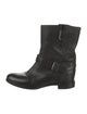 Prada Leather Moto Boots