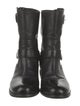 Prada Leather Moto Boots