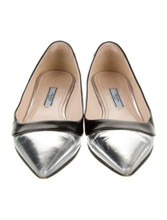 Prada Leather Ballet Flats