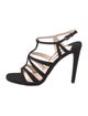 Prada Suede Cutout Accent Sandals