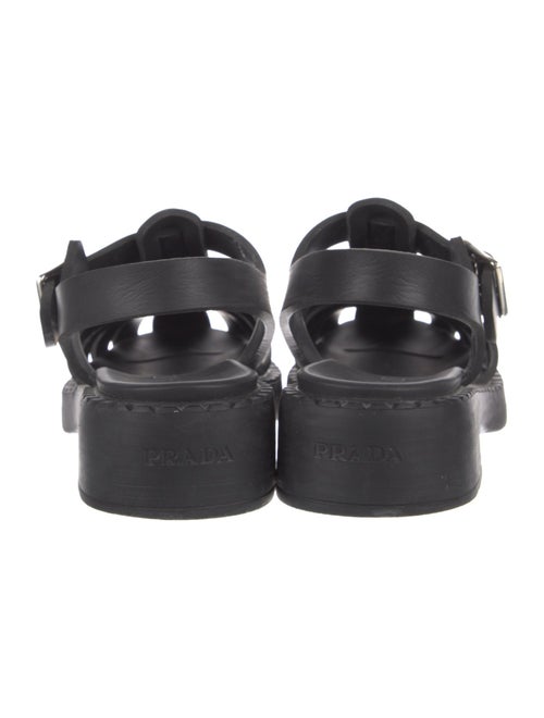 Prada Rubber Slingback Sandals