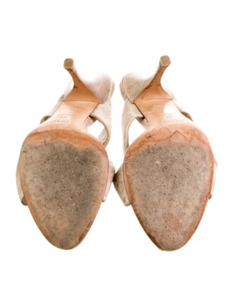 Prada Leather Pleated Accents Slides