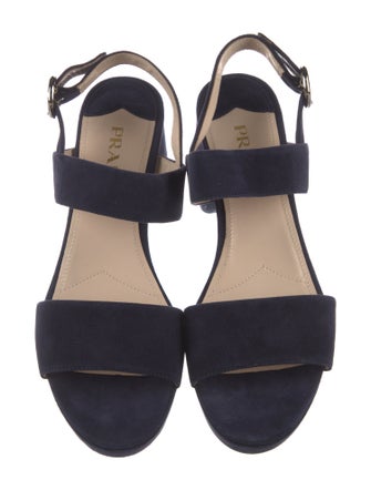 Prada Suede Slingback Sandals
