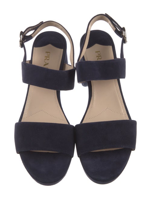 Prada Suede Slingback Sandals