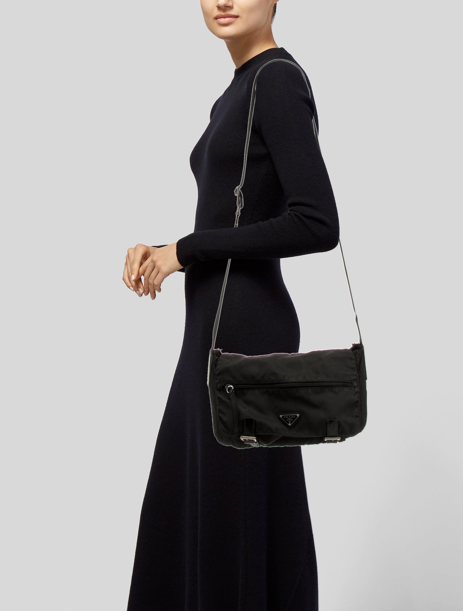 Prada Tessuto Nylon Messenger Bag