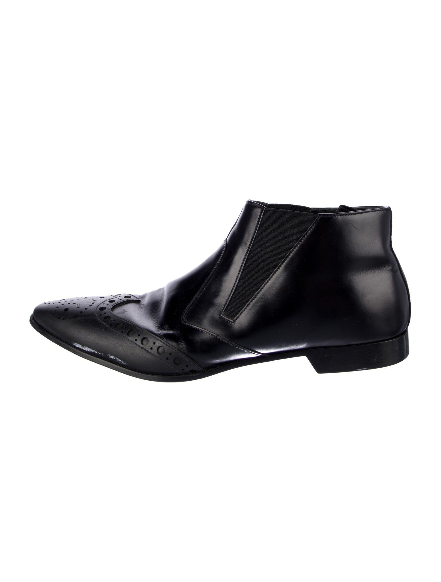 Prada Leather Colorblock Pattern Spectators - Brown Oxfords