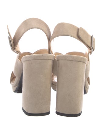 Prada Suede Slingback Sandals