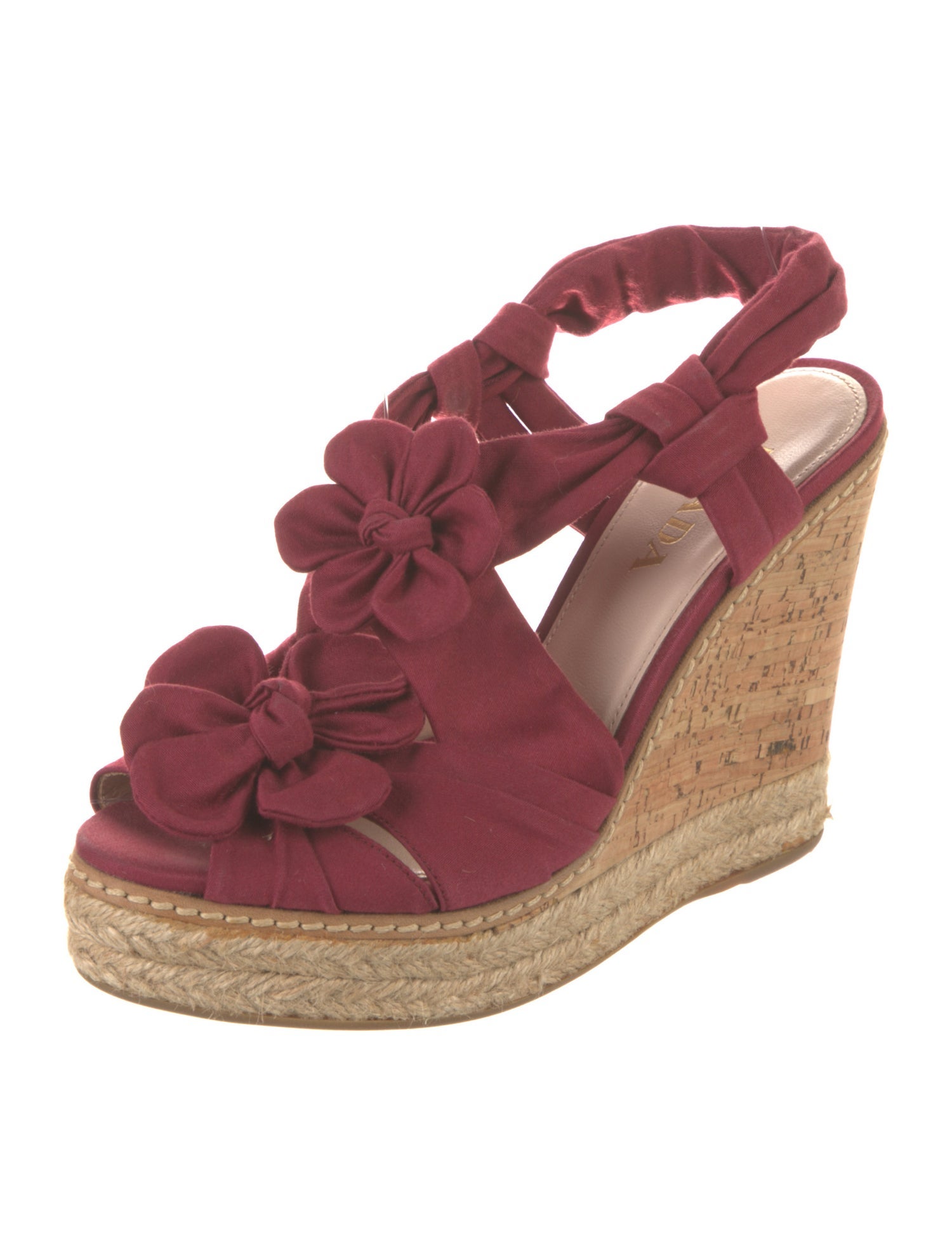 Prada Pleated Accents Espadrilles