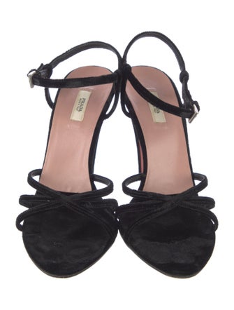 Prada Suede Slingback Sandals