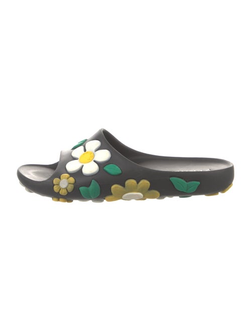 Prada Rubber Floral Print Slides