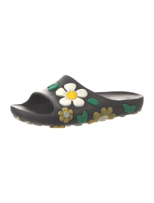 Prada Rubber Floral Print Slides