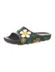 Prada Rubber Floral Print Slides