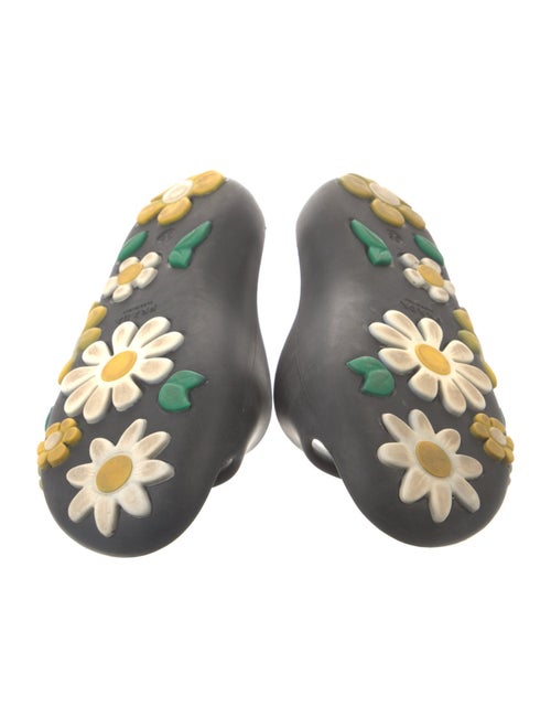 Prada Rubber Floral Print Slides