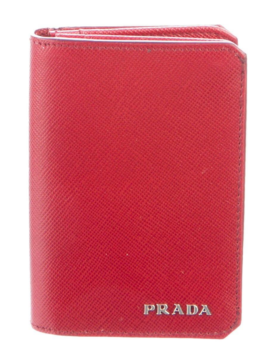 Prada Saffiano Cuir Leather Card Holder