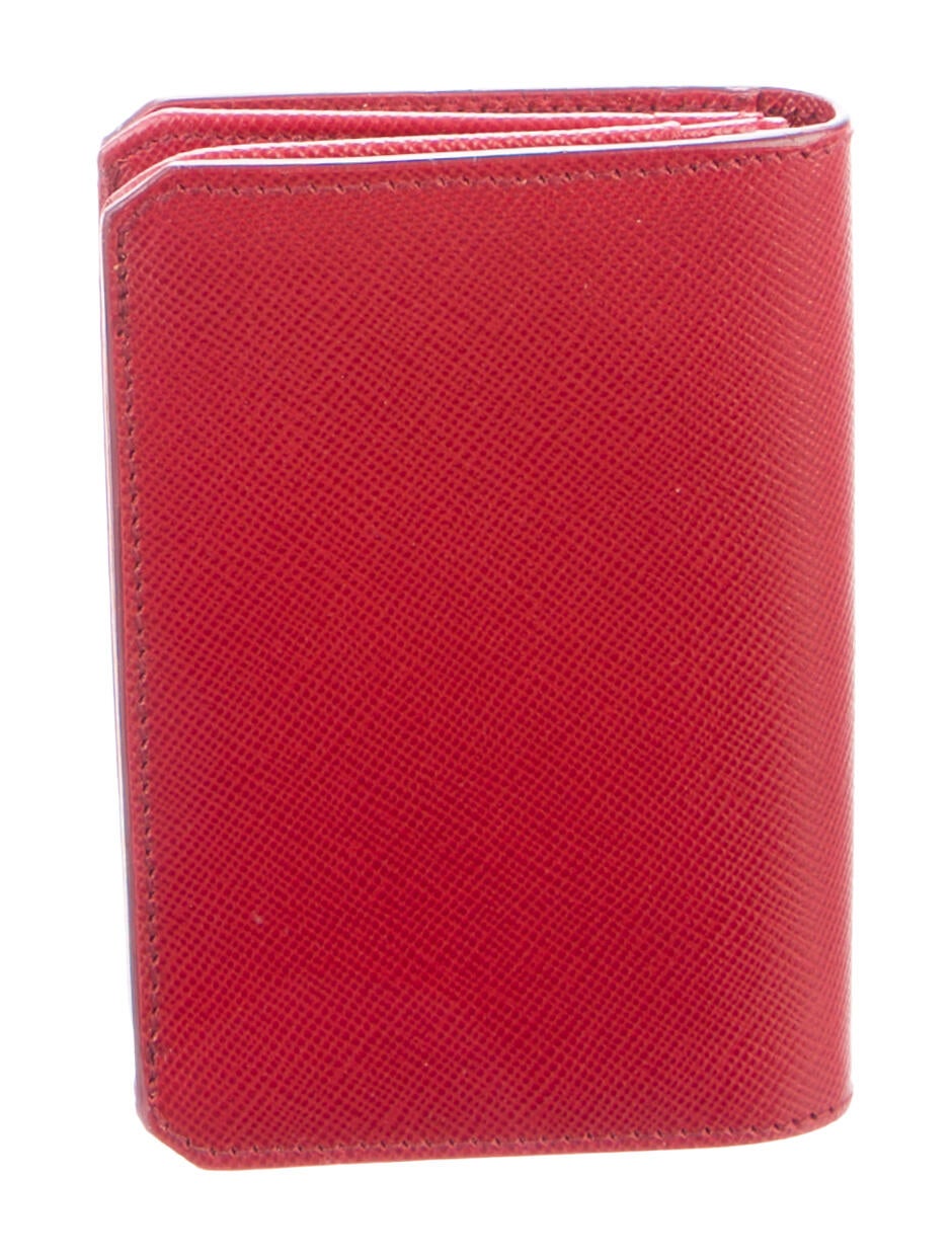 Prada Saffiano Cuir Leather Card Holder