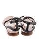 Prada Leather T-Strap Sandals