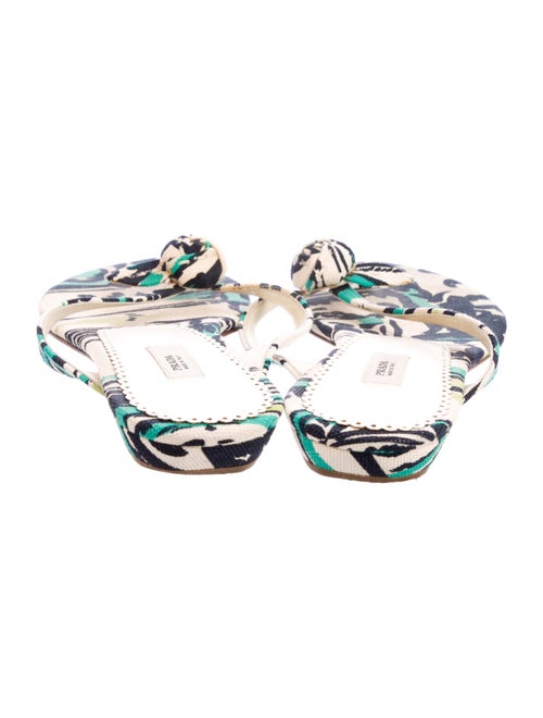 Prada Canvas Printed Slides