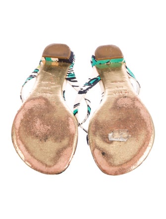 Prada Canvas Printed Slides