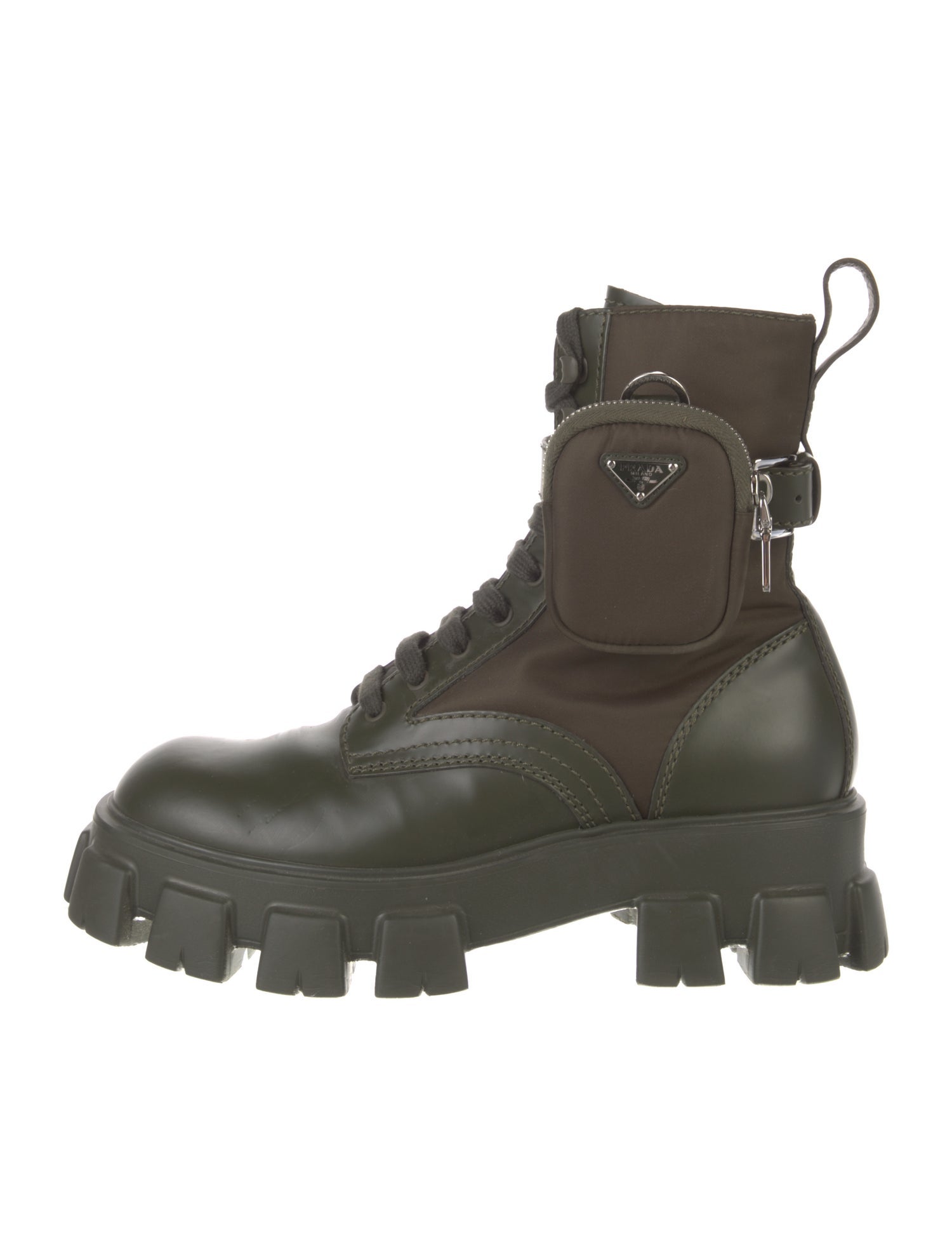 Prada Nylon Combat Boots