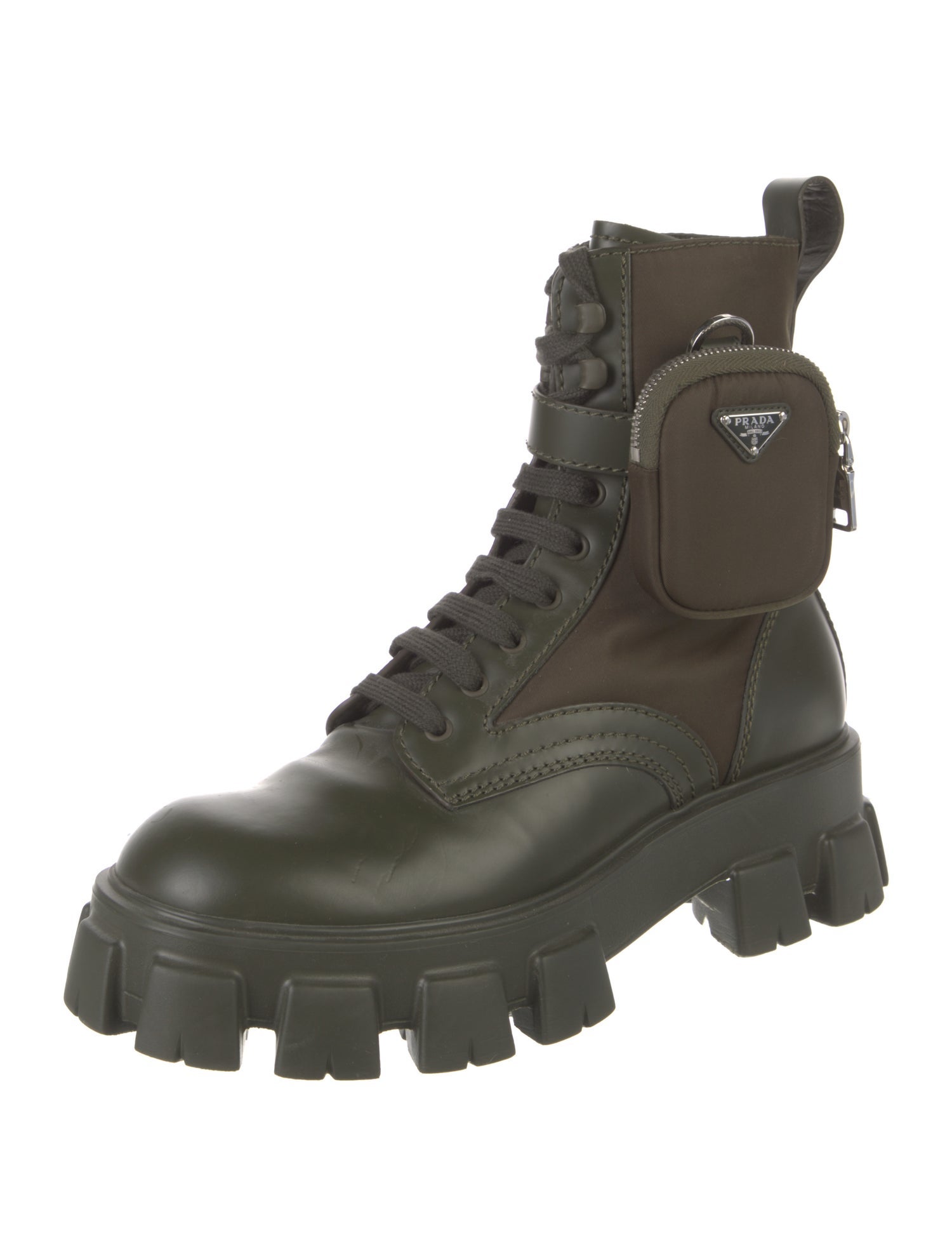 Prada Nylon Combat Boots