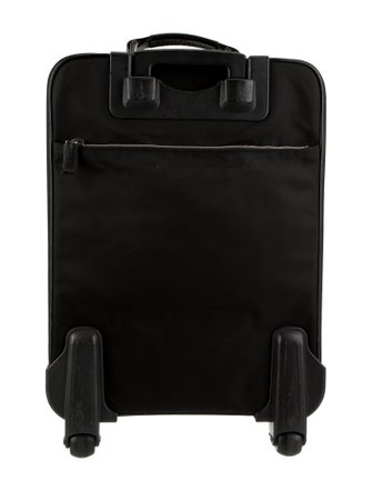 Prada Tessuto Saffiano-Trimmed Rolling Suitcase
