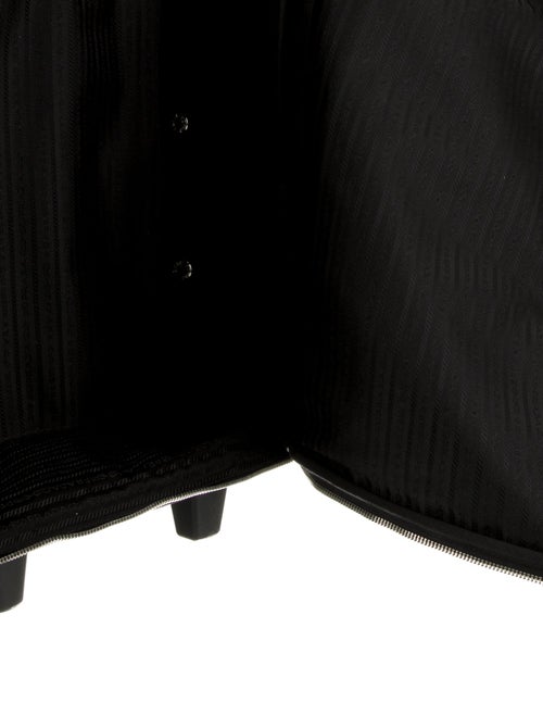 Prada Tessuto Saffiano-Trimmed Rolling Suitcase