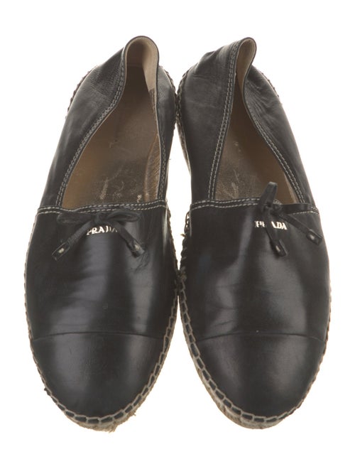 Prada Leather Espadrilles