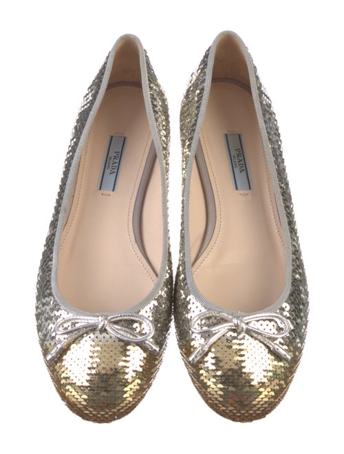 Prada Sequin Embellishments Ballet Flats