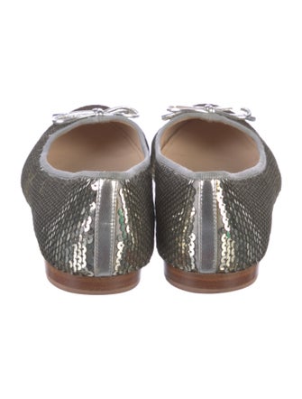 Prada Sequin Embellishments Ballet Flats
