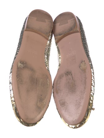 Prada Sequin Embellishments Ballet Flats
