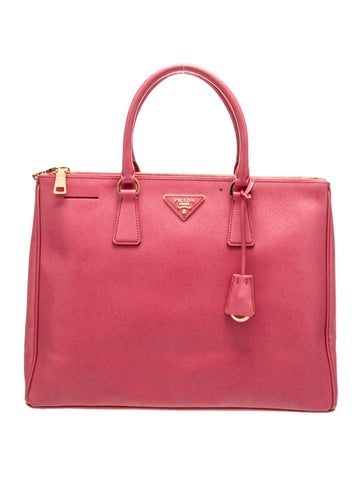 Prada Totes Saffiano Leather Galleria Double Zip