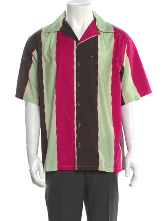 Prada 2022 Colorblock Pattern Shirt
