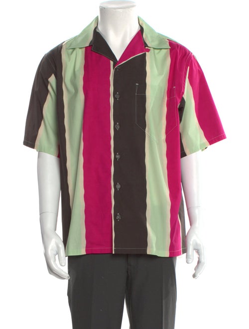Prada 2022 Colorblock Pattern Shirt