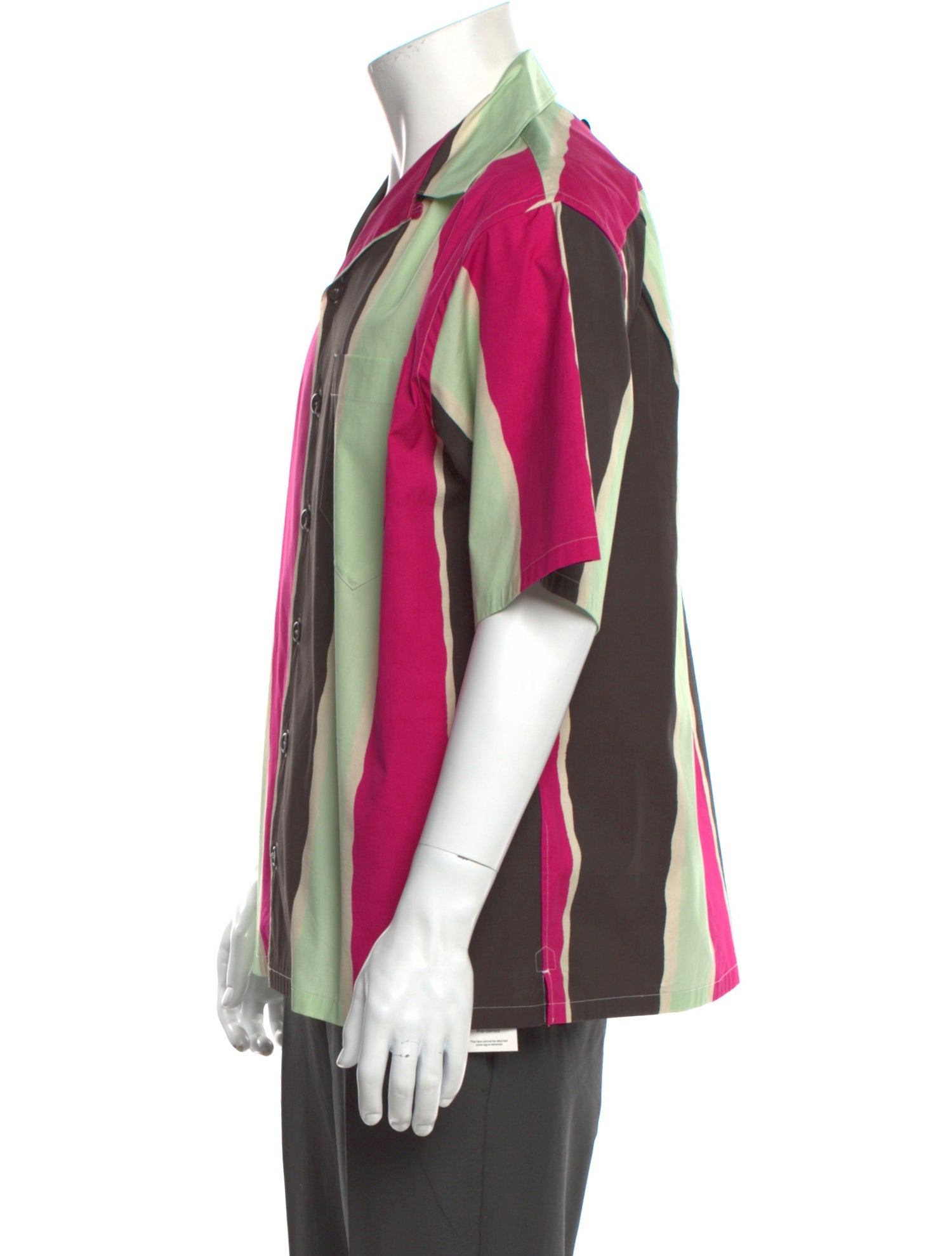 Prada 2022 Colorblock Pattern Shirt