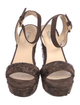 Prada Jute Printed Espadrilles