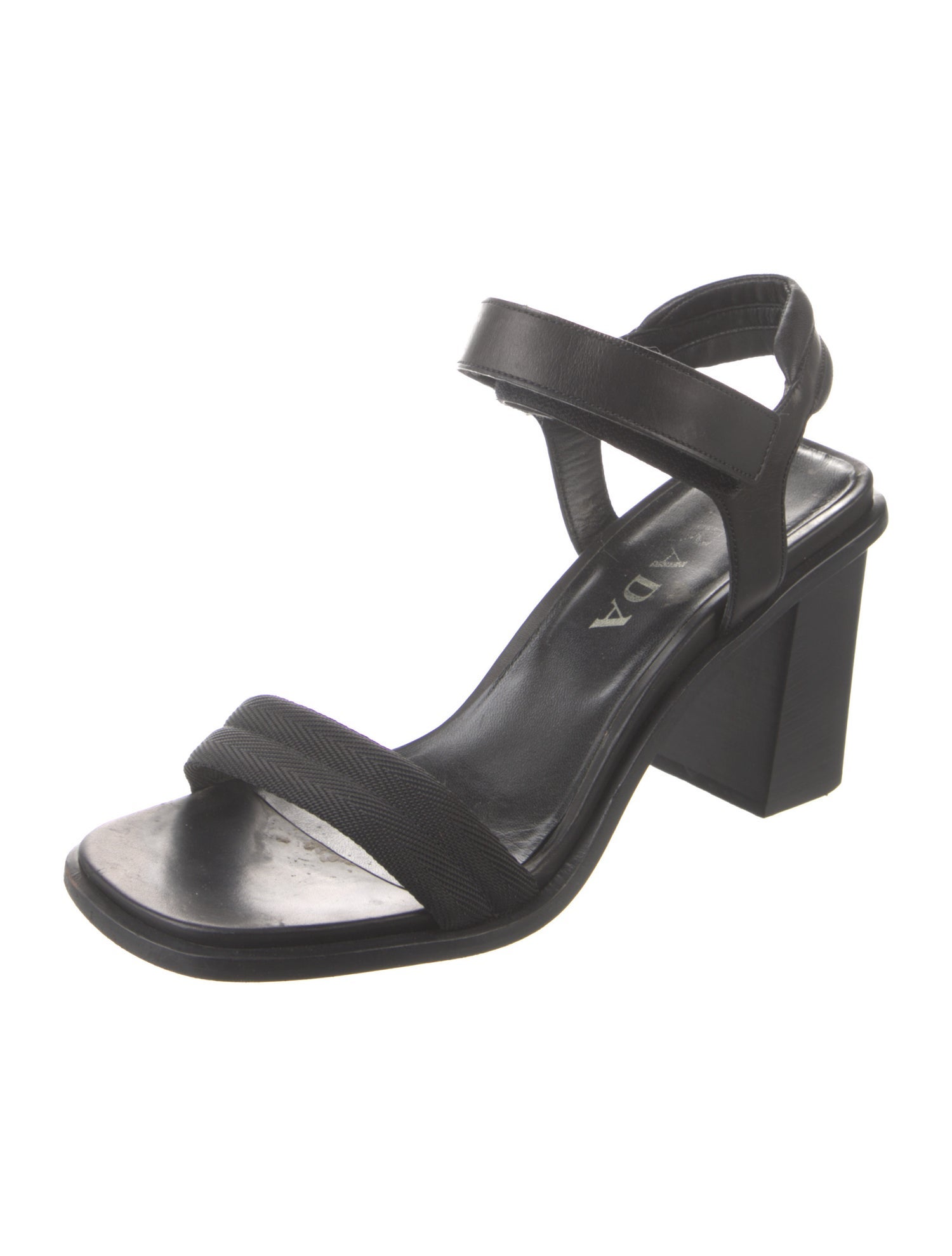 Prada Canvas Slingback Sandals