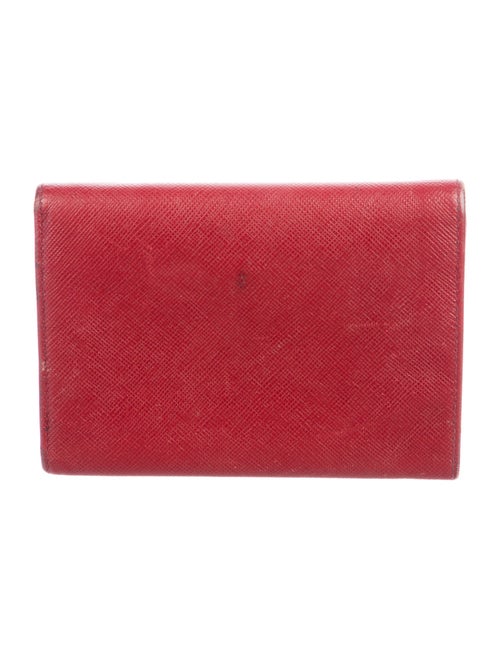 Prada Saffiano Cuir Leather Compact Wallet
